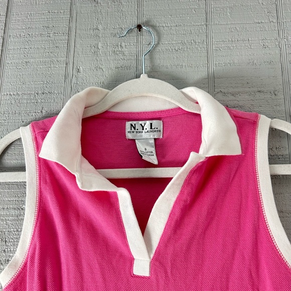 N.Y.L. Pink Sleeveless Polo Dress - Picture 3 of 5